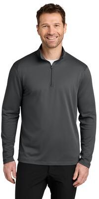 Port Authority K241 Wearever Performance Pique 1/4-Zip in Storm Grey size 4XL   polyester pique