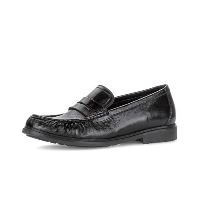 Loafer GABOR "Loafer", Damen, Gr. 36, schwarz, Schuhe Loafer