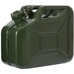 Oxid7® Metall Benzinkanister Kraftstoffkanister olivgrün 10 Liter