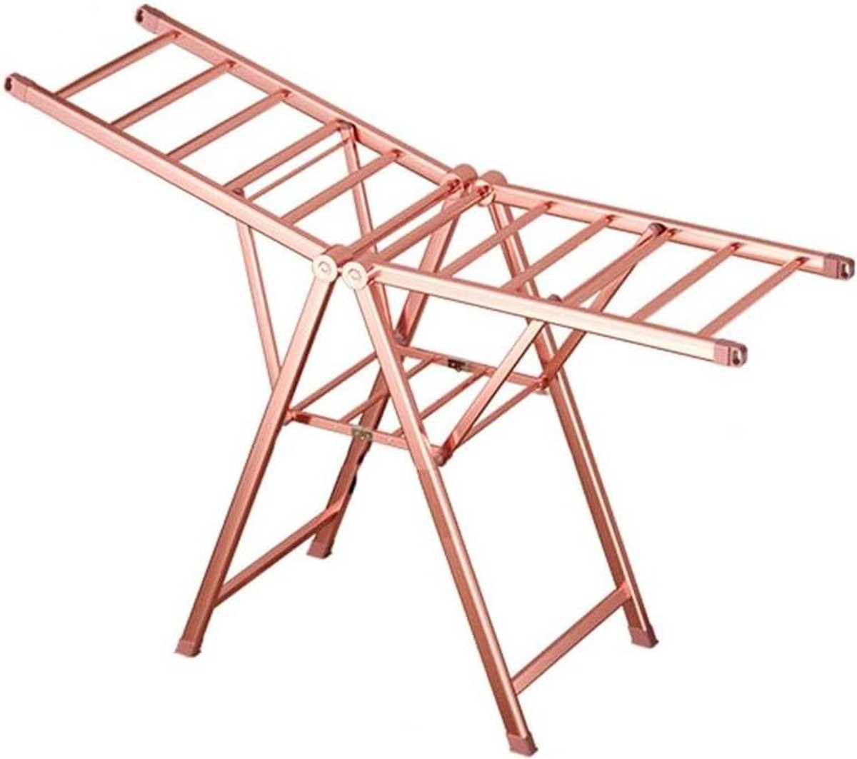 Verstelbaar en opvouwbaar metalen droogrek voor kleding, 136 cm