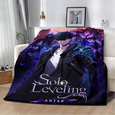 Uplift Picks Solo Leveling Flannel Throw Blanket Soft 3D Anime Sofa And Bed Cover 19 130x50 Cm