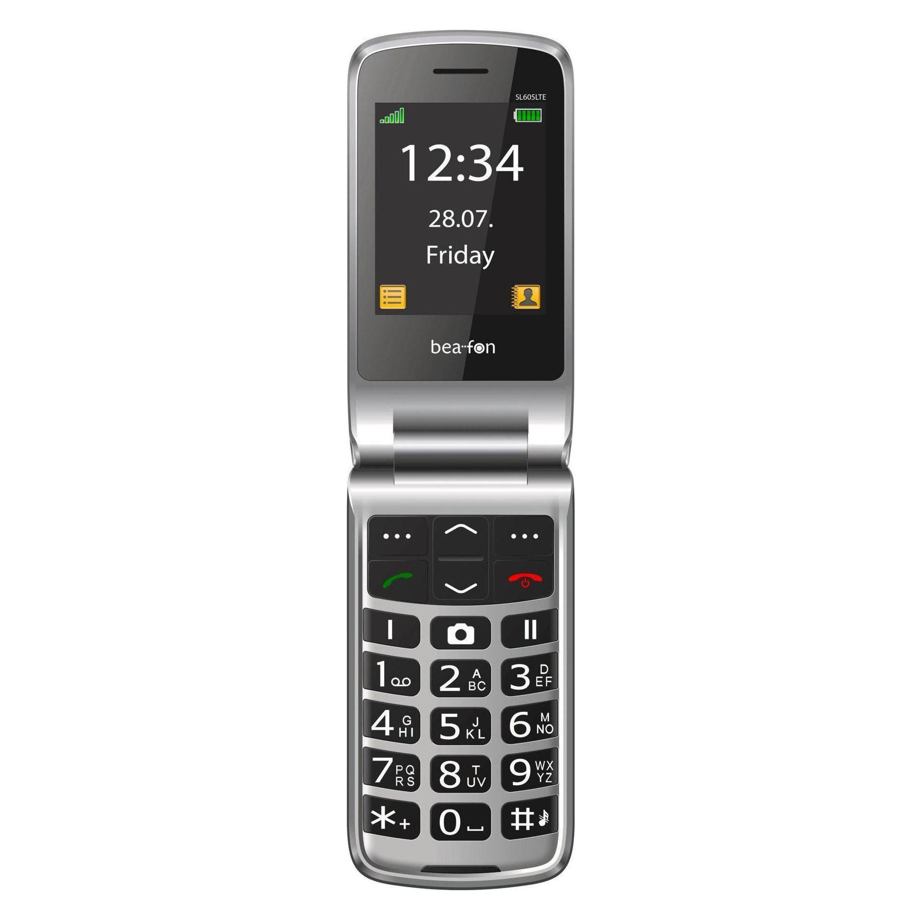 Bea-Fon Beafon SL605B schwarz Klapphandy 2.4 - vertragsfrei für alle Netze (2.40", 1.30 Mpx) (SL605_EU003B)
