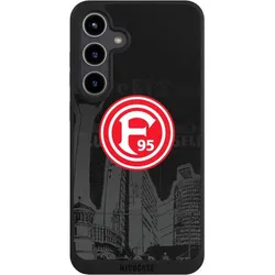 Nivocase Handyhülle für Samsung Galaxy S24+ Hülle NIVOpure Case Schwarz Fortuna Düsseldorf Logo Offizielles (Samsung Galaxy S24+), Smartphone Hülle, Schwarz