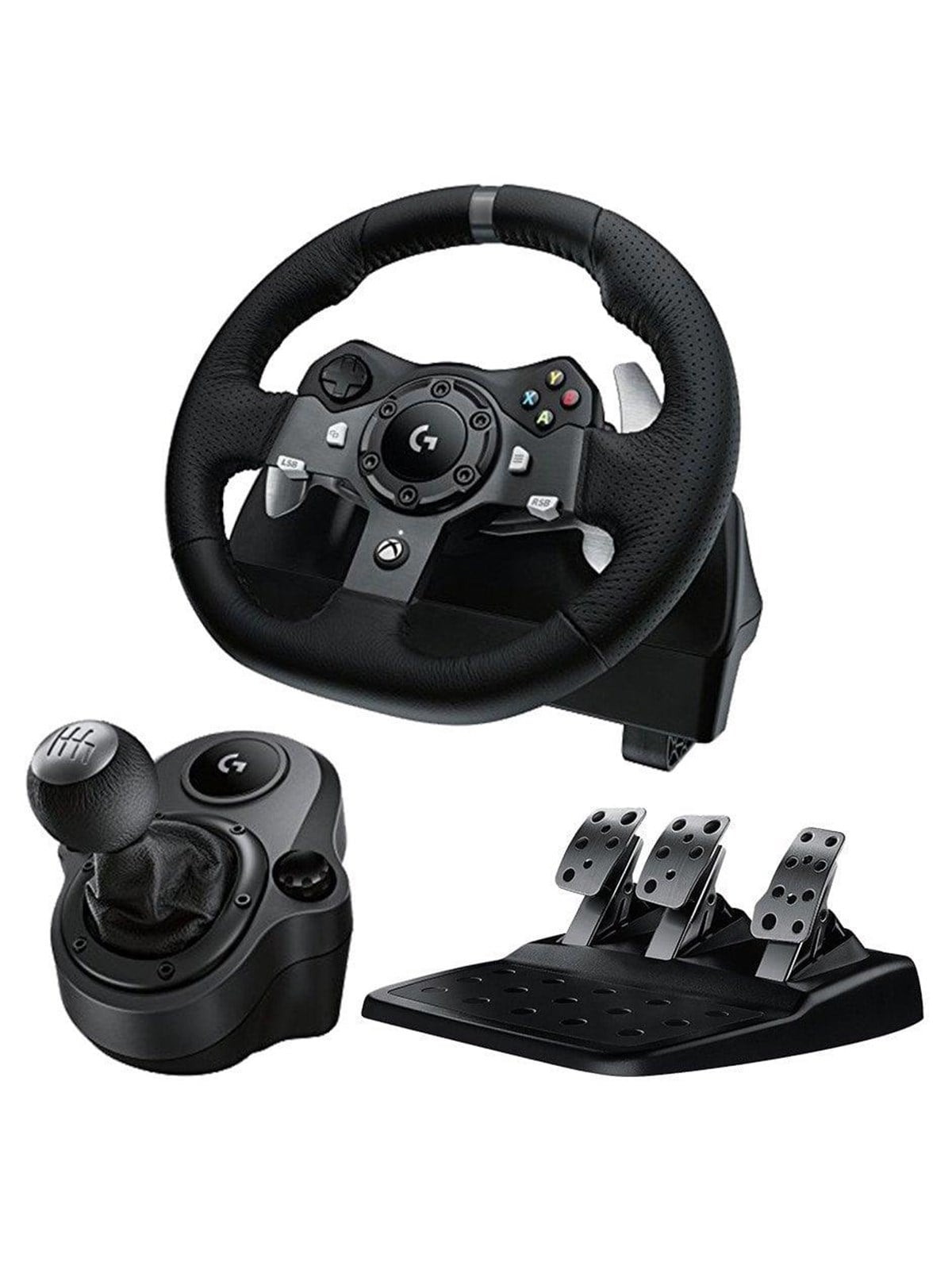 Logitech G920 Driving Force + Driving Force Shifter Bundle - Wireless Sim Racing Komplettset - Microsoft Xbox One
