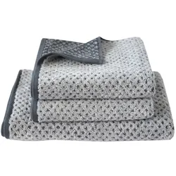 Dyckhoff Frottierserie Golden Shades 'Rhombus' Graphit - Grau (Größe: Handtuch 50 x 100 cm)