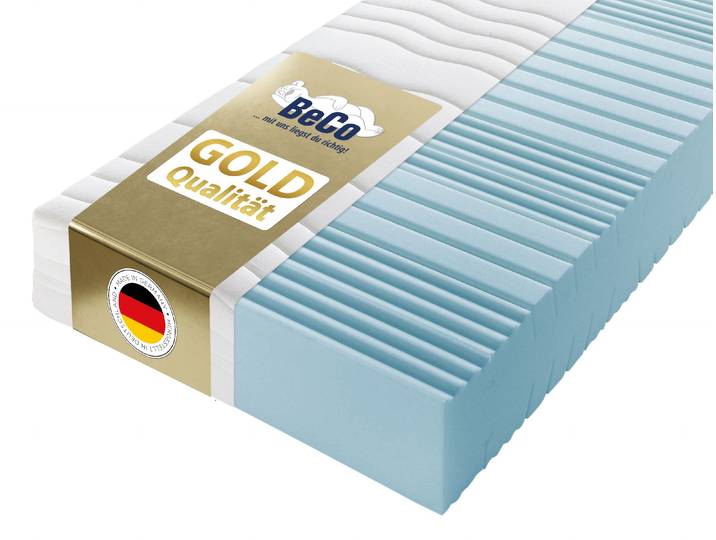 Komfortschaummatratze BECO Grand Majestic GOLD Komfortmatratze für exklusive Schlafqualität , weiß (weiß, neutral), B:160cm H:32cm L:200cm, Bezug: 100% Polyester, Matratzen, Komfortschaummatratze, Luxus 32 cm, ergonomische 7 Zonen, Wendematratze, auch 140x200