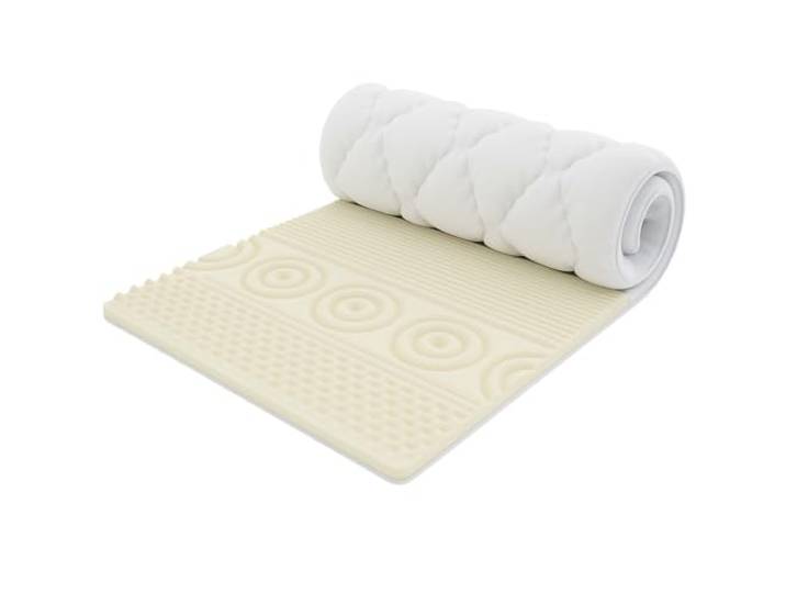 TexDeko® Dreams 9 Zonen Matratzen Topper Massageauflage StamPur 160x200cm Matratzenauflage Komfortschaumkern H3 mit Premium Bezug abnehmbar, waschbar Zertifiziert nach öko-tex