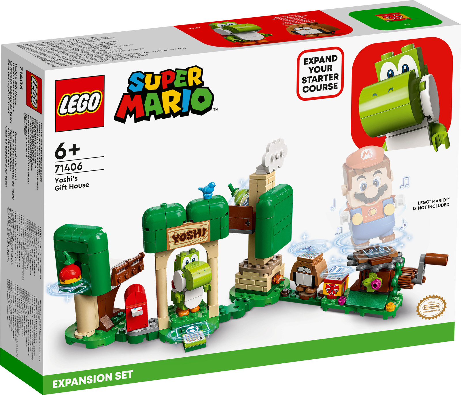 LEGO 71406 Super Mario Yoshi Cadeauhuis Uitbreidingsset met Yoshi figuur