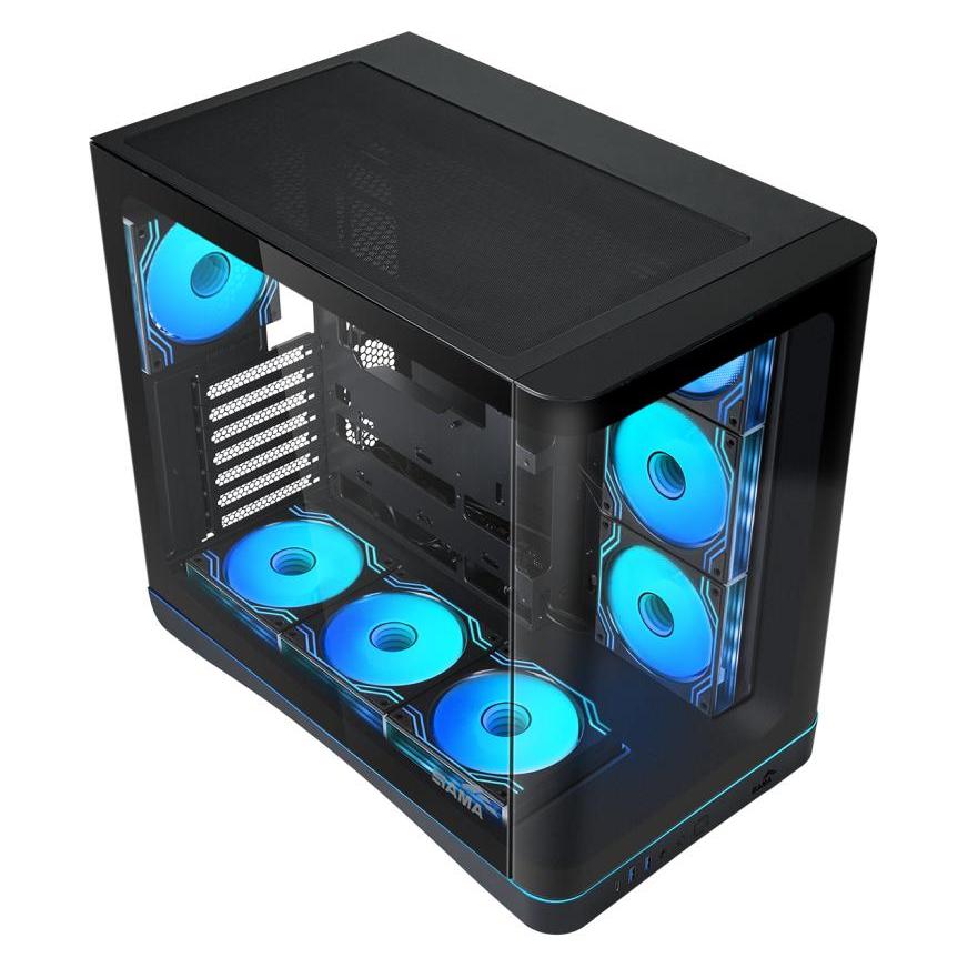 Sama V62, Black Mid-tower Case (ATX, ITX, mATX) (V62-BKADA7X1-GL)