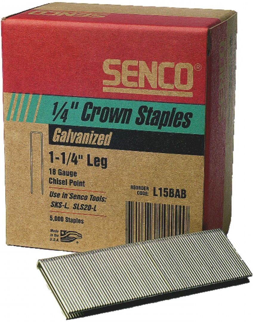 Agrafes moyennes L 38 mm boîte de 5000 SENCO L17BAB