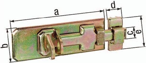 Alberts GAH Veiligheidsslot Schuifgrendel 140 mm