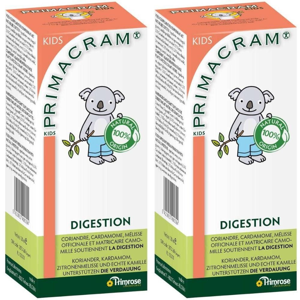 Primrose Primacram Kids Spijsvertering ok Nlfren x2 2x120 ml Lösung