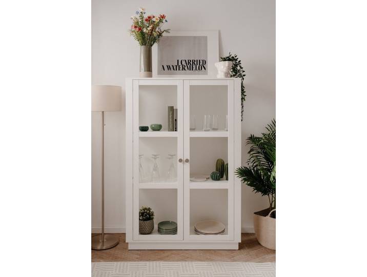freiraum Highboard Arles, in weiß - 100x150x40cm (BxHxT)