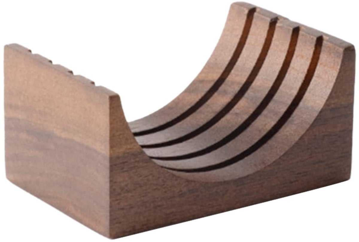 Houten opbergrek voor koffiefilterschermen en portafilterstand voor 51/53/58mm