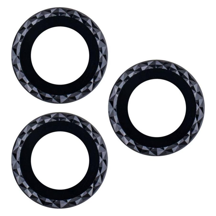 OEM Brillenglas-Set für iPhone 13 mini 5,4" schwarz Rhombus (2 Stück) (2 Stk., Apple iPhone 13 mini) (44978570)