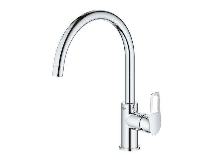 Bauloop Mitigeur monocommande évier col de cygne, Chrome (G-31368001)