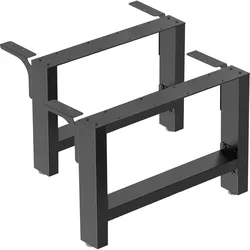 Wiltec, Tischbeine + Tischgestell, Tischbeine Set 64x40cm Stahl lackiert pulverbeschichtet Tischgestell