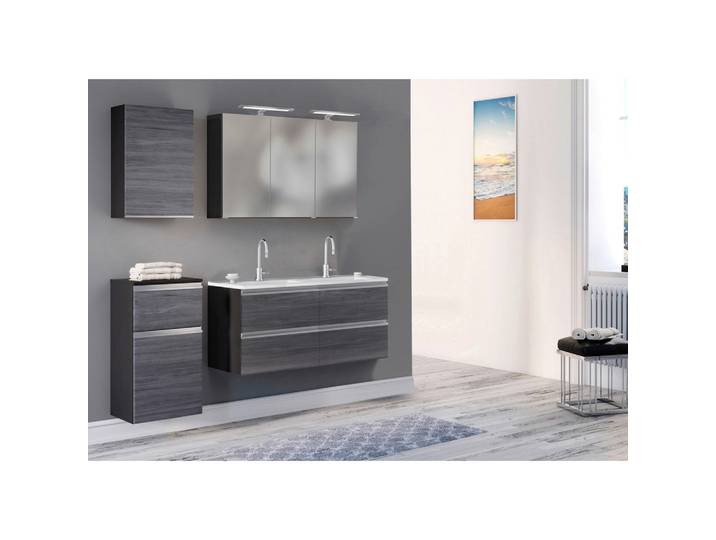 BADEZIMMER Silber/Eichefarbe