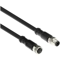 ACT Industrial 1.50 meters Sensor cable M8A 3-pin male to M8A 3-pin female, Ultraflex Xtreme TPE cable, Elektronikkabel + Stecker, Schwarz