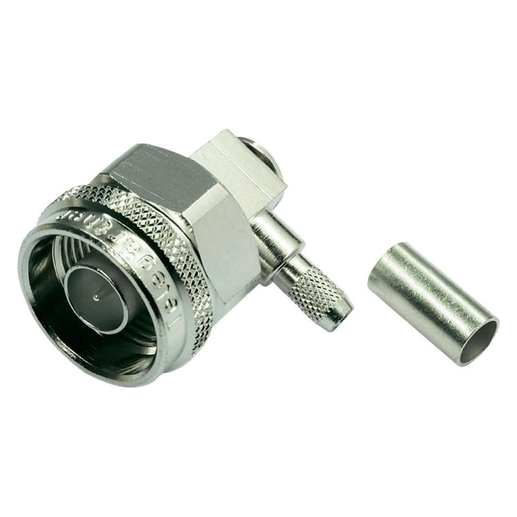Telegärtner N-Kabelwinkelstecker Crimp G01 löt/crimp, B1805, G01 (RG-58 C/U), RG-141A/U (J01020A0035)