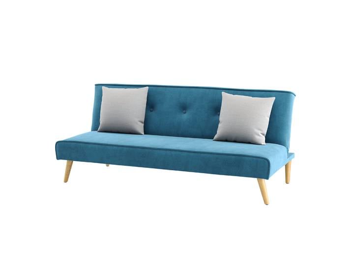 Schlafsofa Samt LEA türkis