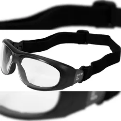 TRIZERATOP Schutzbrille mit elastischem Band, klar, für Hand- und Maschinenarbeiten