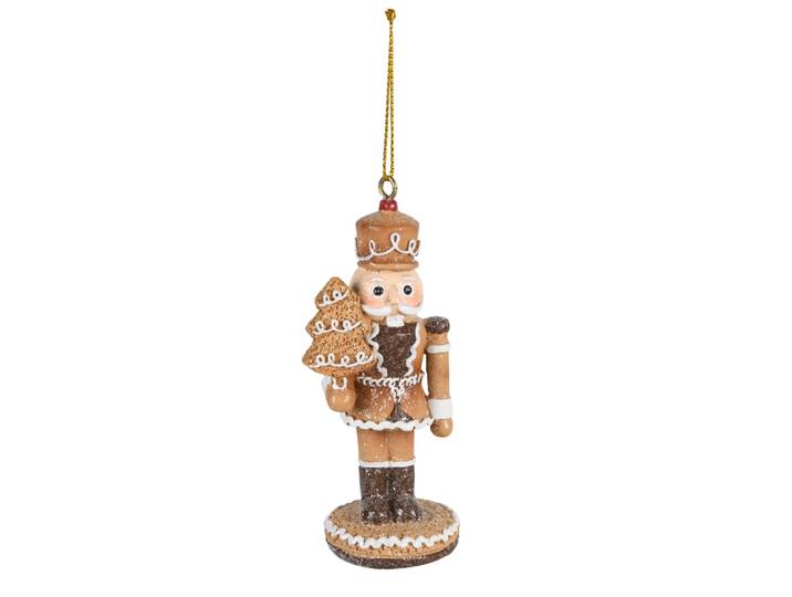 Weihnachtsdeko Nussknacker, beige und braun