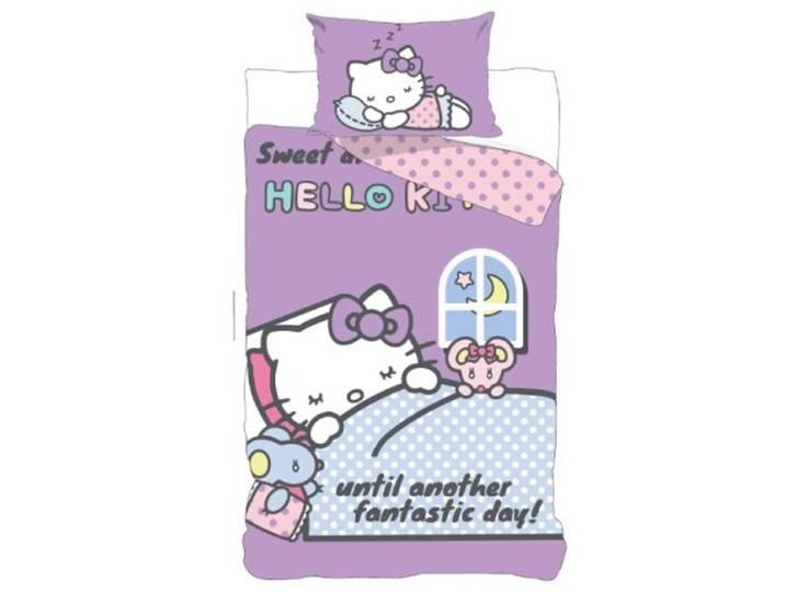 Hello Kitty slapen Dekbedovertrek 140 X 200 cm - 70x90 cm - katoen
