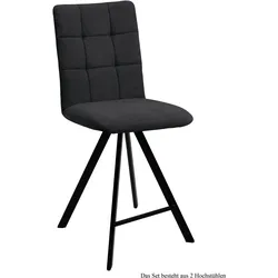 THEKENSTUHL drehbar (2er-Set) Destiny 47x108x60 Schwarz/Anthrazit