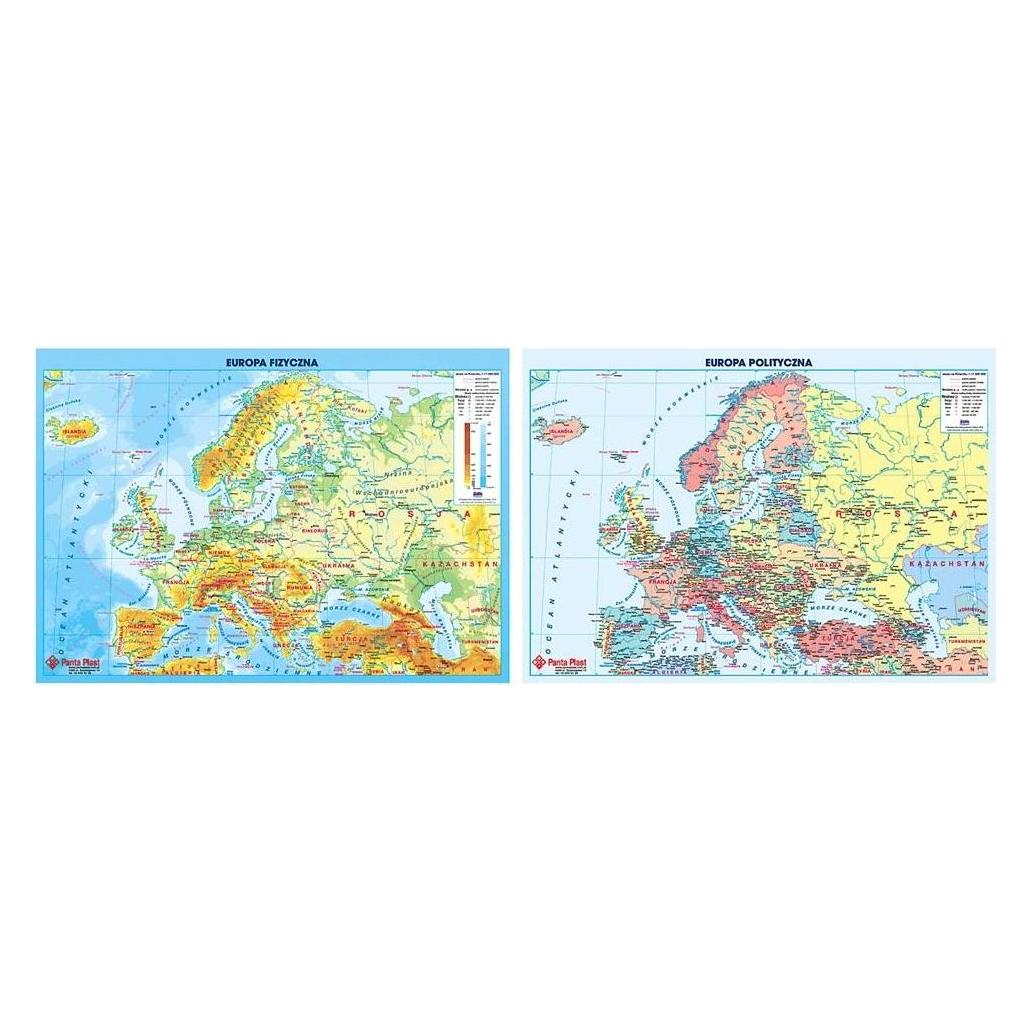 Panta Plast Doppelseitige Rückseite mit einer Europakarte (58215504)