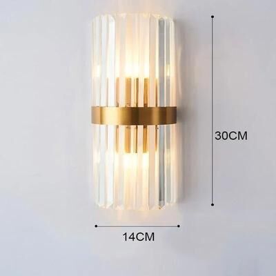 Useful Little Things Luxury Gold LED Wall Sconce Lamp For Bedroom, Living Room, And Staircases d 11.81 In Gold cool White(5500 7000k)