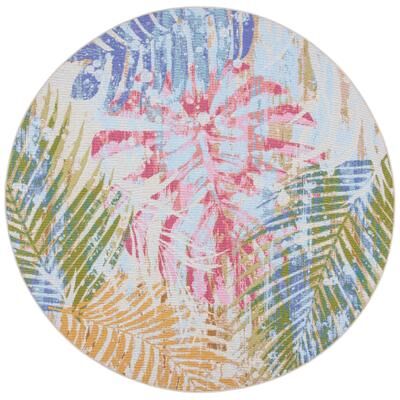 SAFAVIEH Summer Luitgard Tropical Indoor/ Outdoor Waterproof Rug