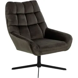 Ebuy24 Paris Sessel Drehfunktion Velours graubraun.