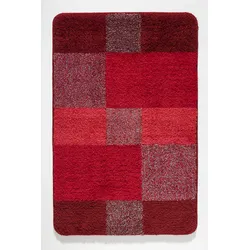 Badteppich JOANA (LBH 90x60x2 cm) - rot - LBH 90x60x2 cm