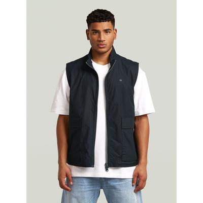 Softshellweste G-STAR "Lightweight Summer Weste", Herren, Gr. M, schwarz (salute), Obermaterial: 100% Baumwolle, Westen