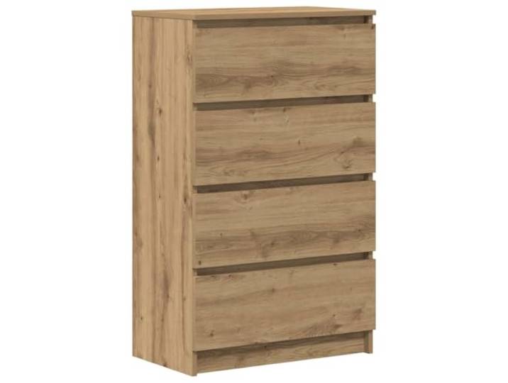 HGFDVCMR Sideboard Artisan-Eiche Kommode mit 4 Schubladen 60x35x98,5 cm Kompakter Aufbewahrungsschrank aus Holzwerkstoff mit 4 Auszügen für Flur, Schlafzimmer und Büro.