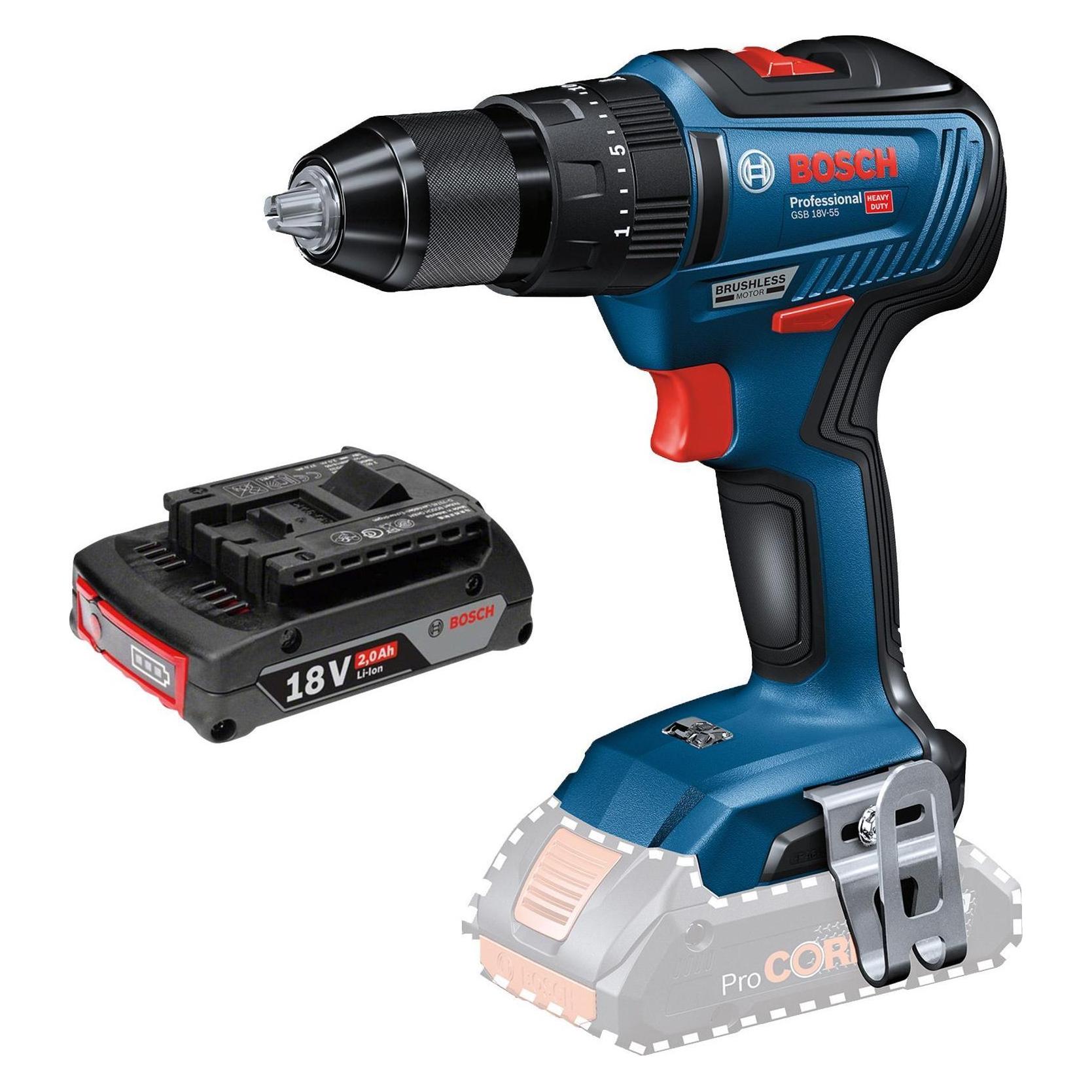 Bosch Professional Akku-Schlagbohrschrauber GSB 18V (Schlagbohrschrauber) (06019H5302-4)