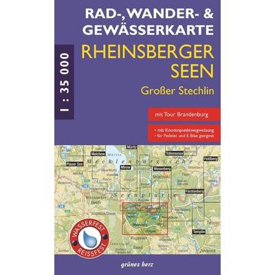 Rad - Wander- und Gewässerkarte Rheinsberger Seen, Großer Stechlin, Sonstige von , Grünes Herz, 978-3-86636-415-8