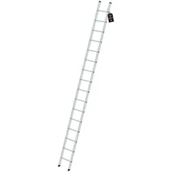 PROREGAL Sprossen-Anlegeleiter ohne Traverse 16 Sprossen