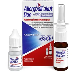 Allergodil akut Duo Kombipackung bei Heuschnupfen 1 St