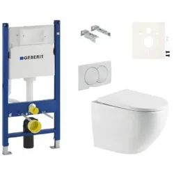 Geberit Wand-WC Set für Vorwandmontage + SAT WC SIKOGESTOR67D01