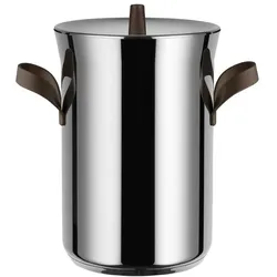 Alessi Edo, Pfanne + Kochtopf, Silber