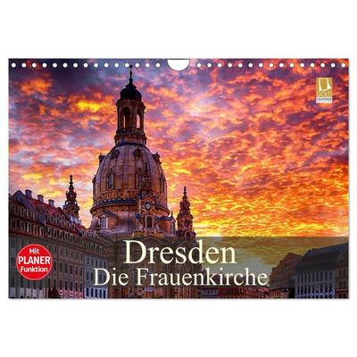 Dresden - Die Frauenkirche (Wandkalender 2027 DIN A4 quer), CALVENDO Monatskalender