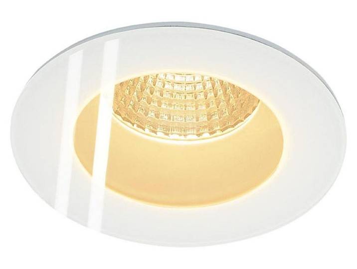 Patta-F plafonnier encastré IP65 rond blanc 3000K dimmable incl. pilote