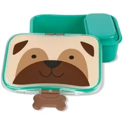 Skiphop Zoo Brotdose Mops, Lunchbox, Mehrfarbig