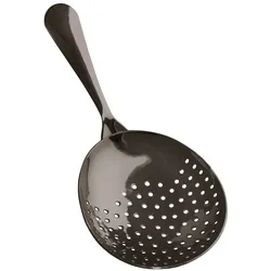 Julep Sieb, Julip Strainer - Edelstahl 304 - Gunmetal Black - Ergonomisches Barsieb