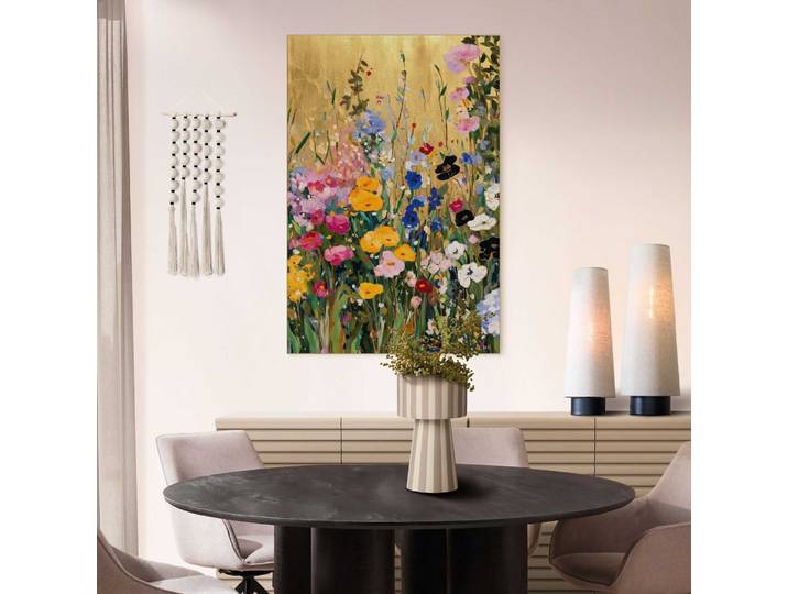 Wandbild REINDERS In voller Blüte , bunt (farbe bild(er): mehrfarbig), B:90cm H:60cm T:3cm, MDF, Bilder, Wandbild, Hobbyraum - Mehrfarbig - MDF - Blumen und Pflanzen - 90x60 cm