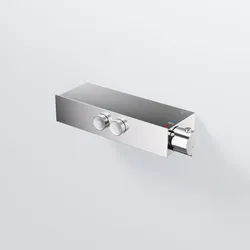 Steinberg Serie 390 Unterputz-Thermostat, für 2 Verbraucher, puschtronic mit Mengenregulierung, 390 3903320