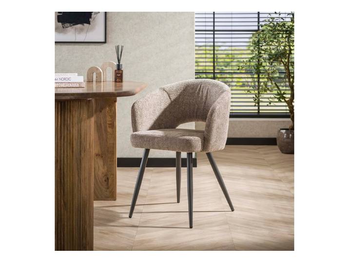 alesvelt Esszimmerstuhl SALON ELEGANCE Runder Armlehnstuhl mit Cut-Out-Design (Set), 58x56x81cm