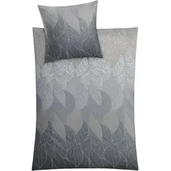 Kleine Wolke Bettwäsche Jamiro Grau Komfort Bettbezug 155x220, Kissenbezug 80x80cm